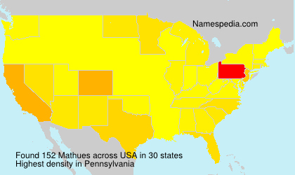 Surname Mathues in USA Surname Mathues in USA