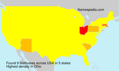 Surname Mathuews in USA Surname Mathuews in USA