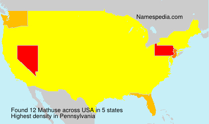 Surname Mathuse in USA Surname Mathuse in USA