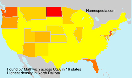 Surname Mathwich in USA Surname Mathwich in USA