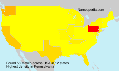 Surname Matiko in USA Surname Matiko in USA