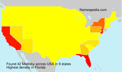 Surname Matilsky in USA Surname Matilsky in USA