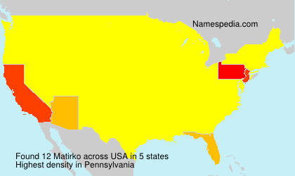 Surname Matirko in USA Surname Matirko in USA