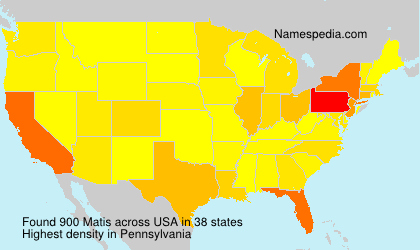 Surname Matis in USA Surname Matis in USA