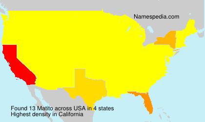 Surname Matito in USA Surname Matito in USA
