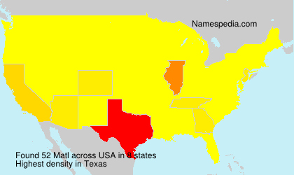 Surname Matl in USA