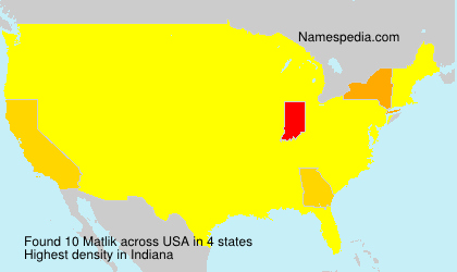 Surname Matlik in USA Surname Matlik in USA