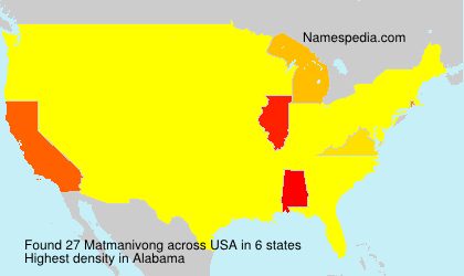 Surname Matmanivong in USA Surname Matmanivong in USA