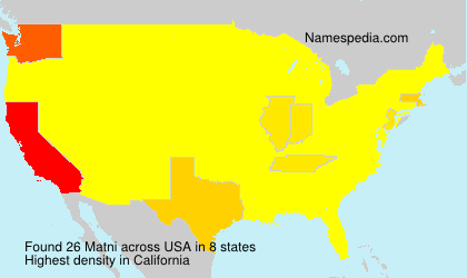 Surname Matni in USA Surname Matni in USA