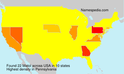 Surname Matol in USA Surname Matol in USA