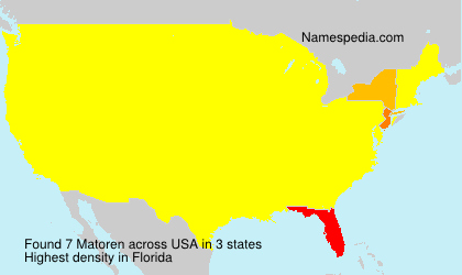 Surname Matoren in USA Surname Matoren in USA