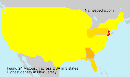 Surname Matousch in USA Surname Matousch in USA