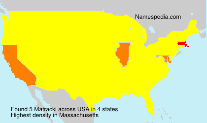 Surname Matracki in USA Surname Matracki in USA