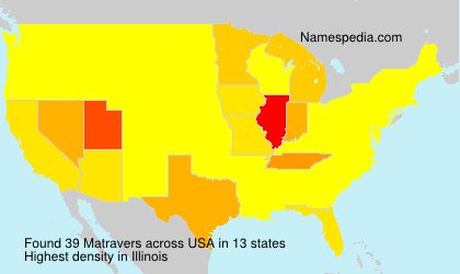 Surname Matravers in USA Surname Matravers in USA