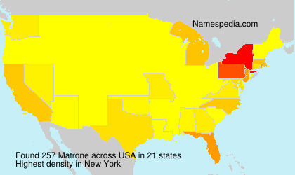 Surname Matrone in USA Surname Matrone in USA