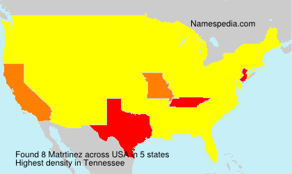 Surname Matrtinez in USA Surname Matrtinez in USA