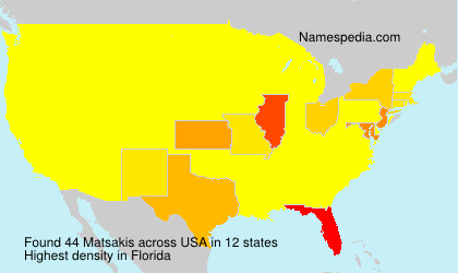 Surname Matsakis in USA Surname Matsakis in USA