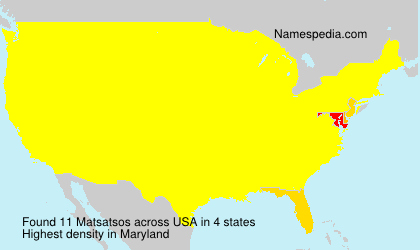Surname Matsatsos in USA Surname Matsatsos in USA