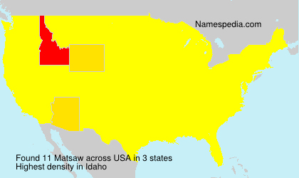 Surname Matsaw in USA Surname Matsaw in USA