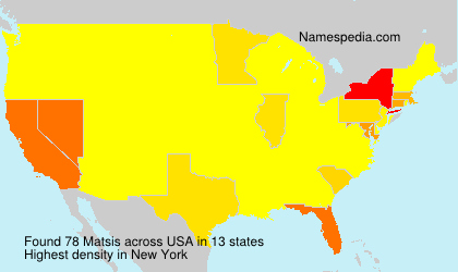 Surname Matsis in USA Surname Matsis in USA