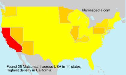 Surname Matsuhashi in USA Surname Matsuhashi in USA