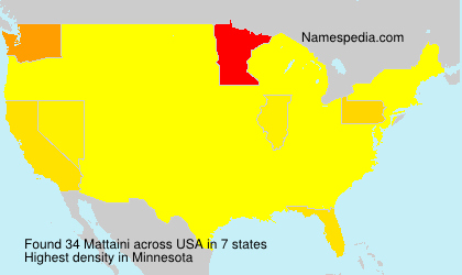 Surname Mattaini in USA Surname Mattaini in USA
