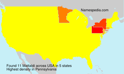 Surname Mattaldi in USA Surname Mattaldi in USA