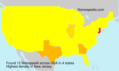 Surname Mattappallil in USA Surname Mattappallil in USA