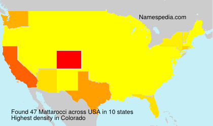 Surname Mattarocci in USA Surname Mattarocci in USA