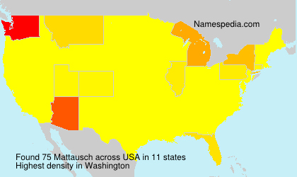 Surname Mattausch in USA Surname Mattausch in USA