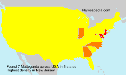 Surname Mattegunta in USA Surname Mattegunta in USA