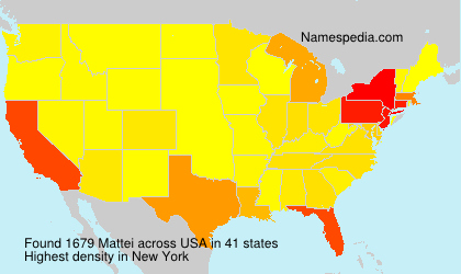Surname Mattei in USA Surname Mattei in USA