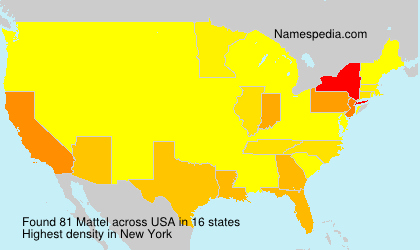 Surname Mattel in USA Surname Mattel in USA