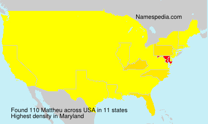 Surname Mattheu in USA Surname Mattheu in USA
