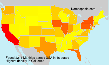 Surname Matthias in USA Surname Matthias in USA