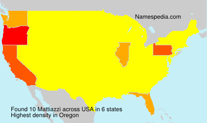 Surname Mattiazzi in USA Surname Mattiazzi in USA