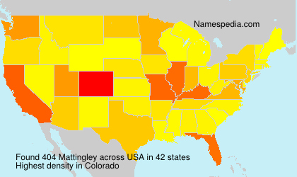 Surname Mattingley in USA Surname Mattingley in USA