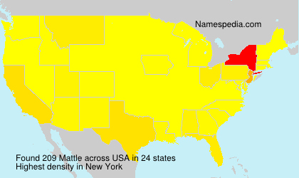 Surname Mattle in USA Surname Mattle in USA