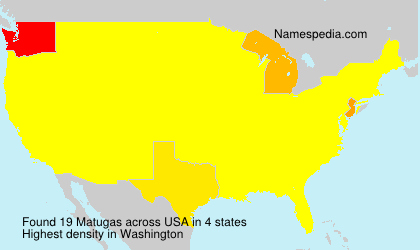 Surname Matugas in USA Surname Matugas in USA