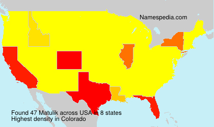 Surname Matulik in USA Surname Matulik in USA