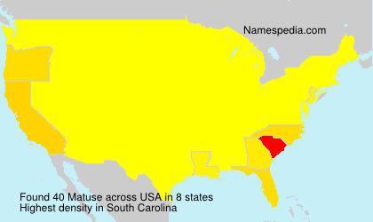 Surname Matuse in USA Surname Matuse in USA