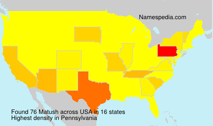 Surname Matush in USA Surname Matush in USA