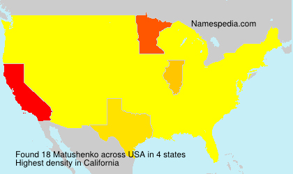 Surname Matushenko in USA Surname Matushenko in USA