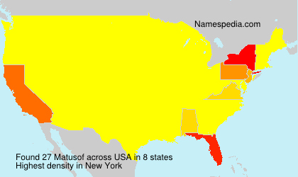 Surname Matusof in USA Surname Matusof in USA