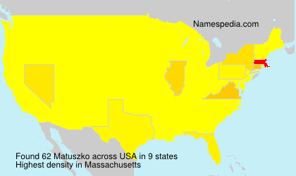 Surname Matuszko in USA Surname Matuszko in USA