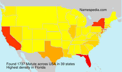 Surname Matute in USA Surname Matute in USA