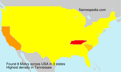 Surname Matvy in USA Surname Matvy in USA