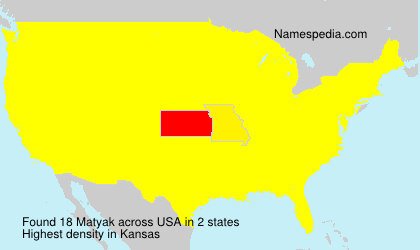 Surname Matyak in USA Surname Matyak in USA