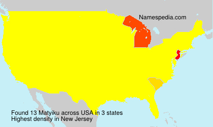 Surname Matyiku in USA Surname Matyiku in USA