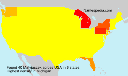 Surname Matyjaszek in USA Surname Matyjaszek in USA